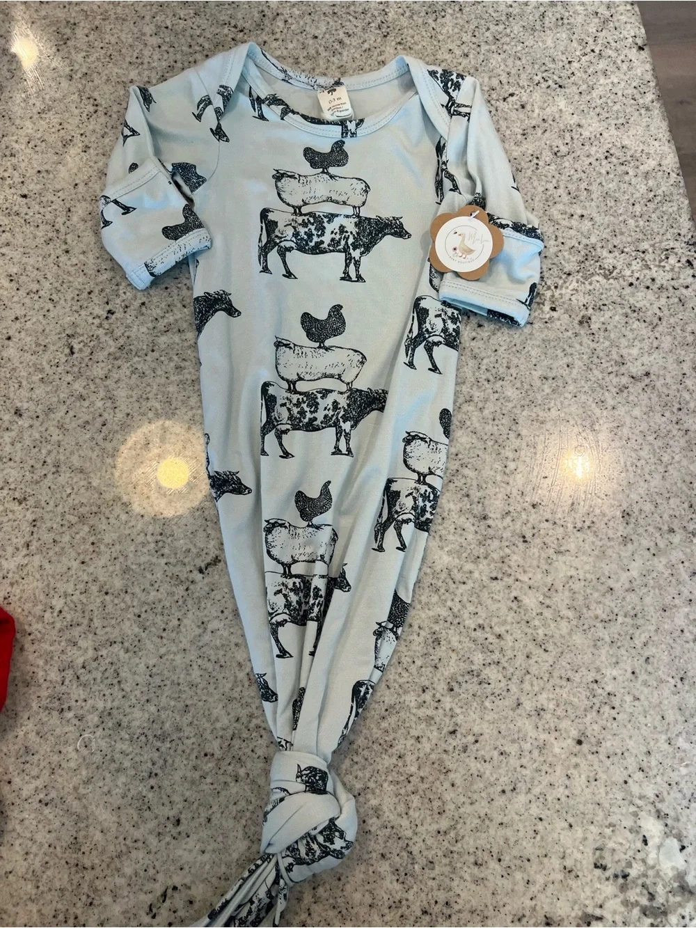 NWT! Kate Quinn bamboo gown 0-3 months baby